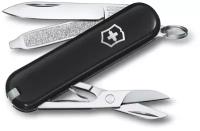 Victorinox. Нож-брелок "Classic SD", 58 мм, 7 функций, чёрный