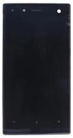 Дисплей для Sony LT26w Xperia Acro S модуль с рамкой и тачскрином (черный)