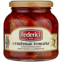 Сушеные томаты в подсолнечном масле Federici стеклянная банка 280 г