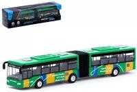 Автоград Автобус металлический "Городской транспорт",инерционный,мас1:64, цв.зеленый№SL-2509 7056243