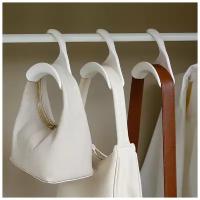 Вешалка для сумок и аксессуаров, вешалка-органайзер для шкафа, плечики для сумки, мини, белый, Universal-Sale