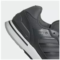 Кроссовки adidas, беговые, полнота 9, лакированные, низкие, размер 8-, черный