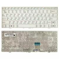 Клавиатура для нетбука Asus EEE PC 1000HAB, русская, белая с белой рамкой