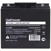 Аккумулятор свинцово-кислотный GoPower LA-12180 12V 18Ah