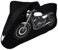 Чехол-тент на мотоцикл длиной до 2м / Универсальный / Высокой прочности / Размер M (200х70х90см) / Дизайнерский / (арт.CVT-Moto-M-02)