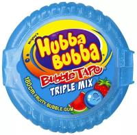 Жевательная резинка лента Wrigley's Hubba Bubba Triple mix / Хубба-Бубба Тройной Микс 56гр (Германия)