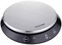 Кухонные весы Pioneer сенсорные с LED-дисплеем и датчиком высокой точности, 17x16,5x3,2 см