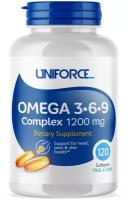 Омега жирные кислоты Uniforce Omega 3-6-9 1200 мг (120 капсул)