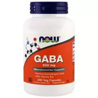 NOW Gaba 500 mg (200 вегкапсул)