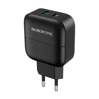 Сетевое зарядное устройство Borofone BA46A Premium, 18 Вт, черная