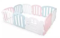 Детский манеж Ifam First Baby Room, белый/розовый/голубой