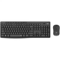 Комплект клавиатура + мышь Logitech Silent Wireless Combo MK295, черный