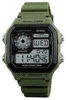 Наручные часы SKMEI 1299, спортивные, мужские, водонепроницаемые, зеленые. Корпус пластик