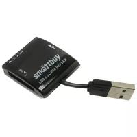 Картридер Smartbuy 713, USB 2.0 - SD/microSD/MS/M2, черный