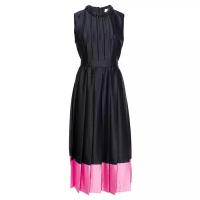 Платье MSGM MDA37PY черный+розовый 40