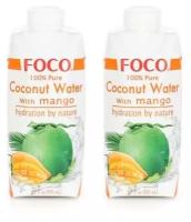 Вода кокосовая Foco с манго, 330 мл 2 шт
