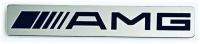 Шильдик, надпись, эмблема AMG (хром) на двухстороннем скотче, пластик Rowmark