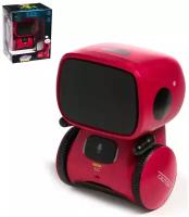 Робот интерактивный "Милый робот", световые и звуковые эффекты, цвет красный 4808183