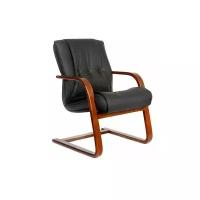 Кресло для посетителей CHAIRMAN 653 V кожа черная