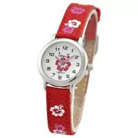 Наручные часы для девочки Тик Так Н114-4 Бордовые цветы