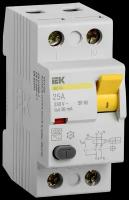 IEK Выключатель дифференциального тока (УЗО) 2п 25А 30мА тип AC ВД1-63 IEK MDV10-2-025-030
