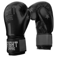 Перчатки боксёрские соревновательные FIGHT EMPIRE, 10 унций, цвет чёрный/красный