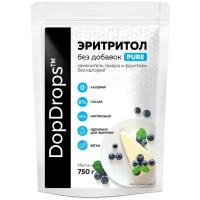 Натуральный сахарозаменитель DopDrops Эритритол (Эритрит) PURE, 70% от сладости сахара, 750 г