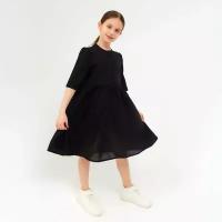 MINAKU Платье для девочки MINAKU, цвет чёрный, рост 140 см
