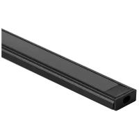 Накладной алюминиевый профиль для светодиодной ленты Elektrostandard LL-2-ALP006 Накладной алюминиевый профиль черный/черный для LED ленты (под ленту до 11mm)