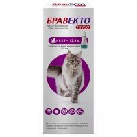 Бравекто (MSD Animal Health) Плюс капли от блох и клещей для кошек 6.25-12.5 кг