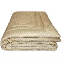 Одеяло Соната Люкс овечья шерсть, теплое, 140 х 205 см (бежевый)
