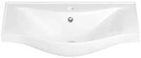 Подвесная/мебельная раковина для ванной комнаты Wellsee Bisou 151203000, ширина умывальника 55 см, цвет глянцевый белый