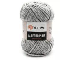 Пряжа для вязания YarnArt 'Allegro Plus' 100гр 110м (16% шерстъ, 28% полиамид, 56% акрил) (706 светло-серый меланж), 5 мотков