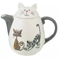 Заварочный чайник коллекция Lefard озорные коты 1000 мл 19,5*12,5*17,6 см (188-198)