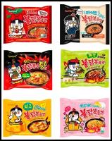 Лапша быстрого приготовления Hot Chicken 6 видов Самянг / Самьянг / Samyang