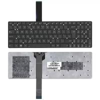 Клавиатура для ноутбука Asus R752M, черная без рамки, Г-образный Enter