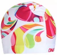 Шапочка для плавания ONLYTOP "Modern", женская, обхват 54-60 см, текстиль, разноцветная
