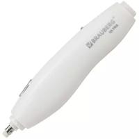 Ластик электрический / резинка стирательная / стерка для карандаша канцелярская Brauberg Ultra, Аккумулятор, зарядка Usb, + 16 сменных ластиков