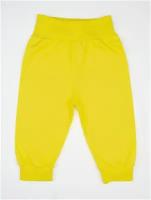 Ползунки-штанишки Наши Ляляши на евро-резинке с манжетами, желтый, рост 74-80 см