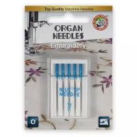 Иглы для вышивки Organ (Blue Tip), (в блистере) Organ №75, 5 шт