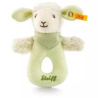 Погремушка Steiff Lenny lamb grip toy with rattle (Штайф Барашек Ленни кольцо на руку с погремушкой 15 см)