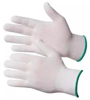 Нейлоновые перчатки белого цвета Gward Touch размер 8 M 12 пар