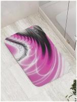 Коврик JoyArty противоскользящий "Розовые крылья" для ванной, сауны, бассейна, 77х52 см