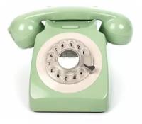 Телефон дисковый в стиле ретро GPO 746 Rotary Mint Green