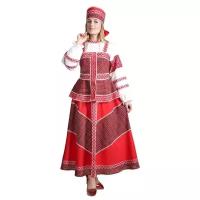 Русский народный костюм "Душечка", блузка с душегреей, юбка, головной убор, р-р 42, рост 172 5296361