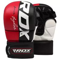 Перчатки ММА RDX T6 MMA SPARRING GLOVES искусственная кожа красный цвет красный размер S