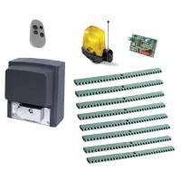 Автоматика для откатных ворот CAME BX608AGS KIT-L8-T1, комплект: привод, радиоприемник, пульт, сигнальная лампа, 8 реек
