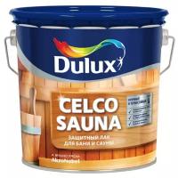Лак Dulux Celco Sauna 20 водорастворимый бесцветный, полуматовая, 1 л