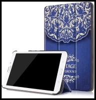 Чехол-футляр MyPads для Samsung Galaxy Tab E 8.0 SM-T377 с трансформацией в подставку тематика книга в Винтажном стиле