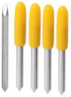 Адаптированные ножи-лезвия для плоттера Mimaki G08 (30 градусов), в комплекте 5шт, жёлтый (Ф)